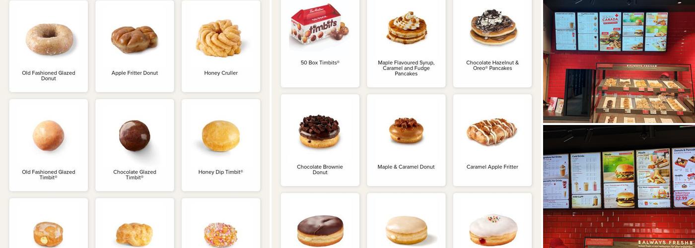 Tim Hortons Menu