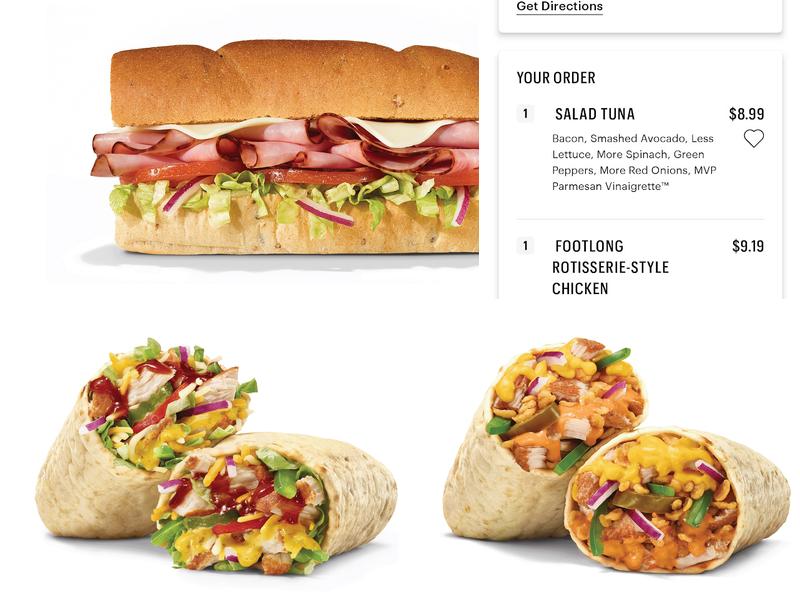Subway Menu