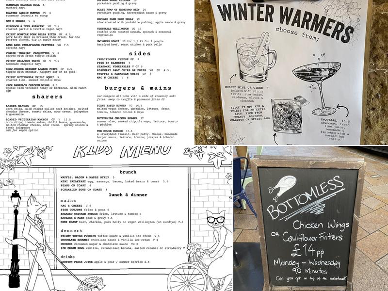 The Artful Duke Menu