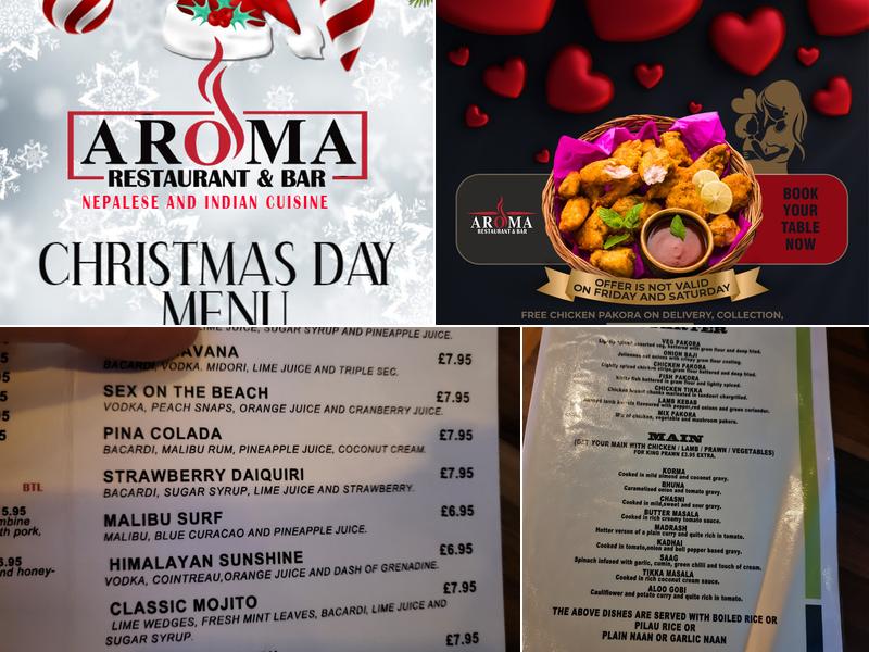 Aroma Restaurant & Bar Menu