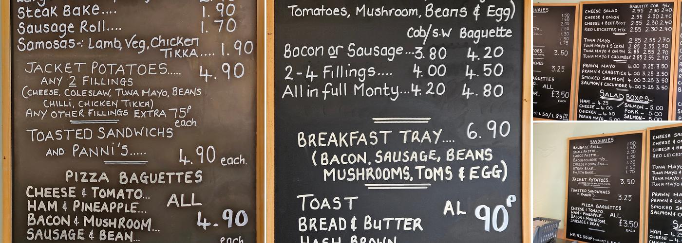 Three Pots Pantry Menu