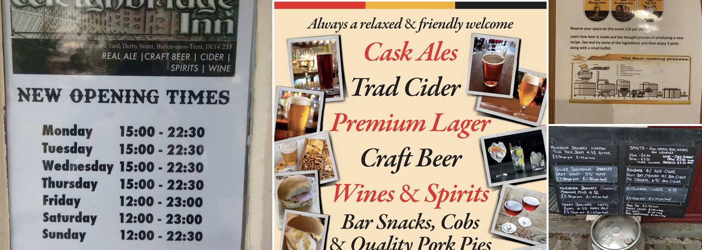 The Weighbridge Inn Menu