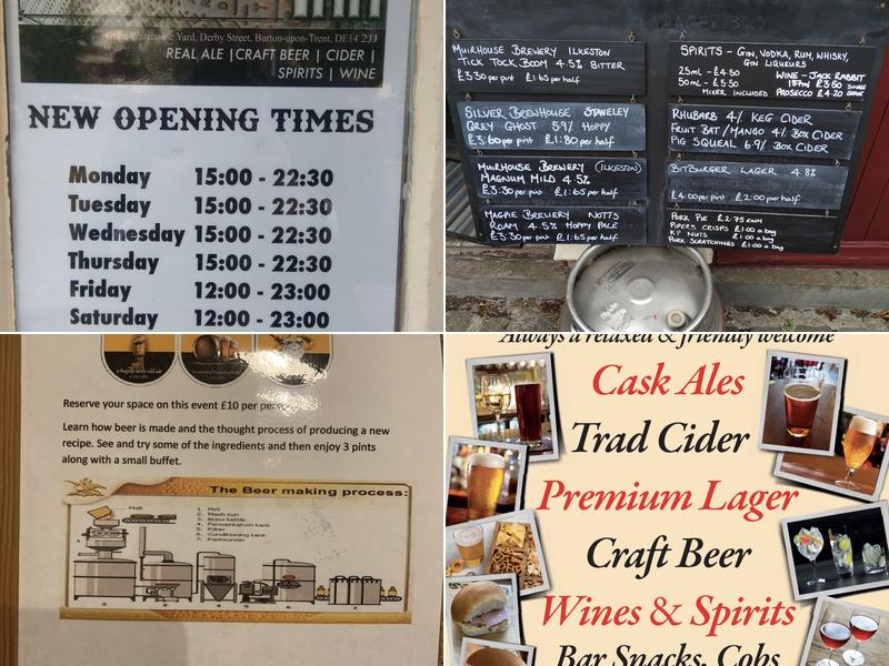 The Weighbridge Inn Menu