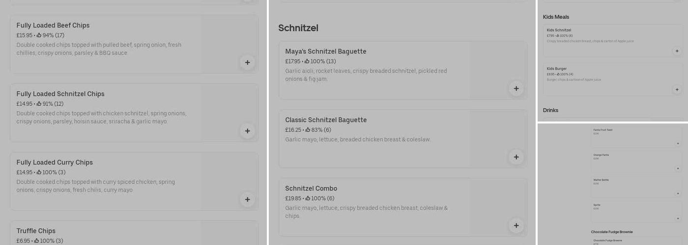 Benny's Bistro Manchester Menu