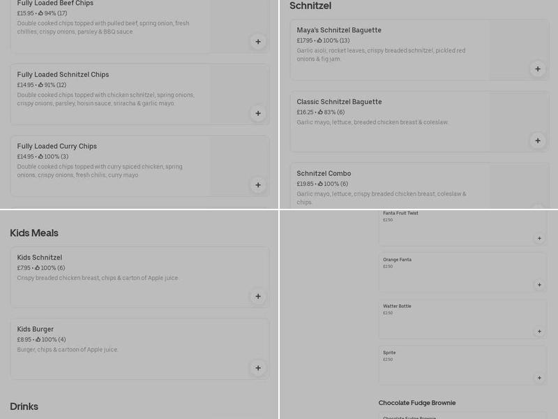 Benny's Bistro Manchester Menu