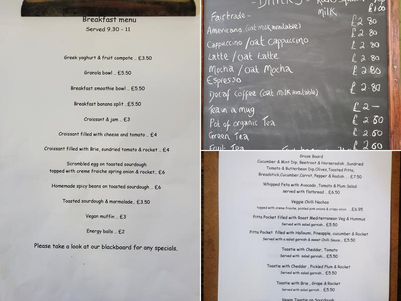 Old School Cafe Menu