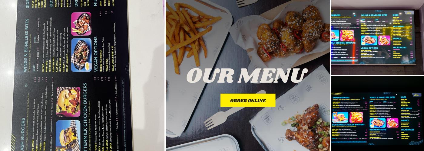 Smash and Wings Menu