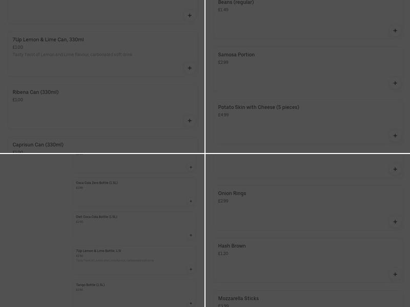 AVN Pizza Halal Menu