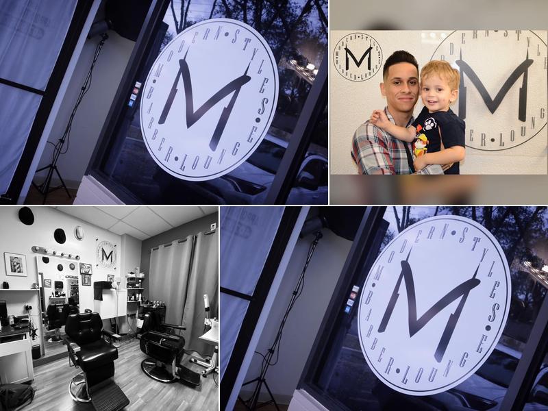 Modern styles barber lounge