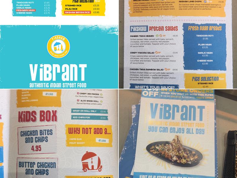 Rikshaw Indian Street Food Derby Menu