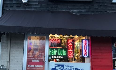 Shaggy's Barber Shop, NOTARY, Fax/Copy & Village Post Office.