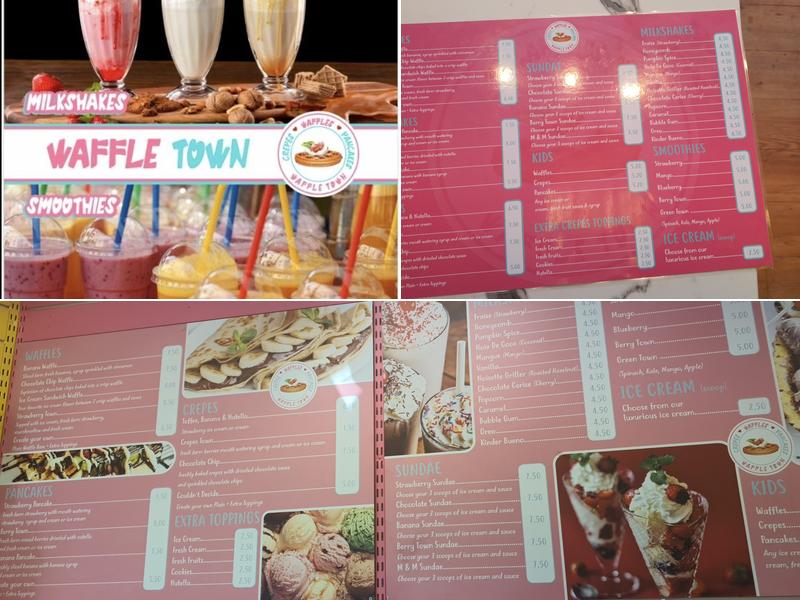 Waffle town Menu