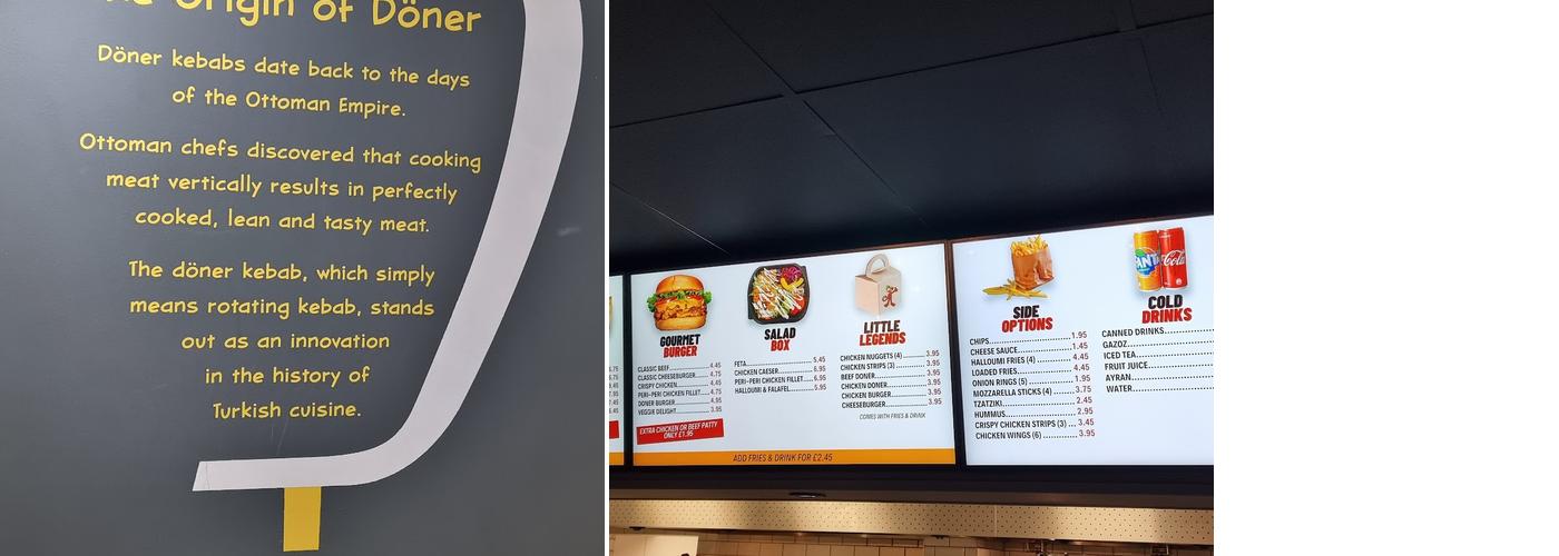 Original Döner Doncaster Menu