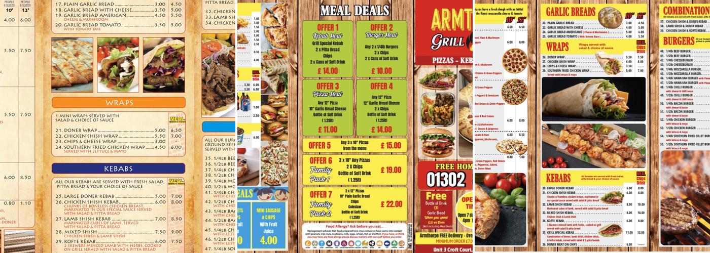 Armthorpe Grill Menu