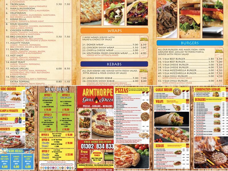 Armthorpe Grill Menu