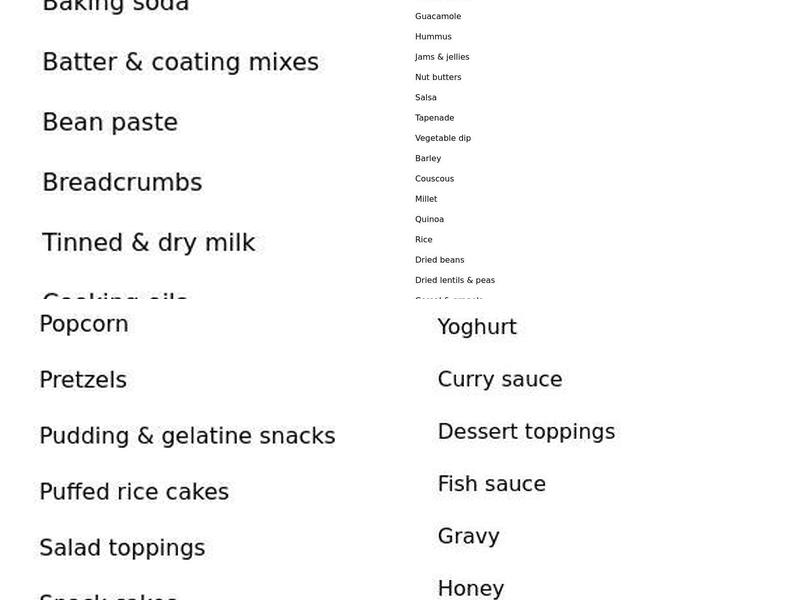 Sweet Shakes Dessert Menu