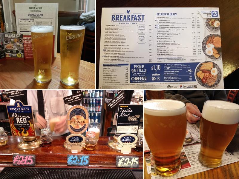 The Britannia - JD Wetherspoon Menu