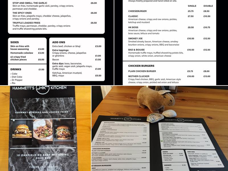 Hammett's Kitchen Menu