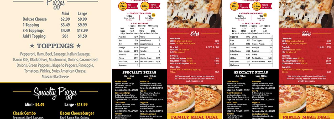 Godfather's Pizza Express Menu