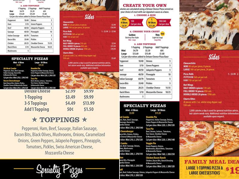 Godfather's Pizza Express Menu