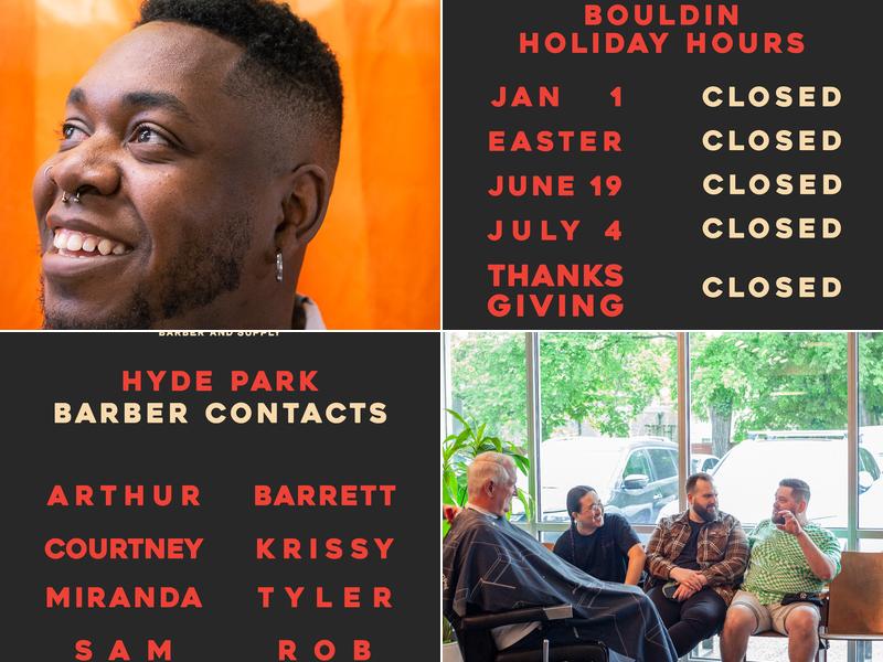 SHED Barber and Supply Bouldin