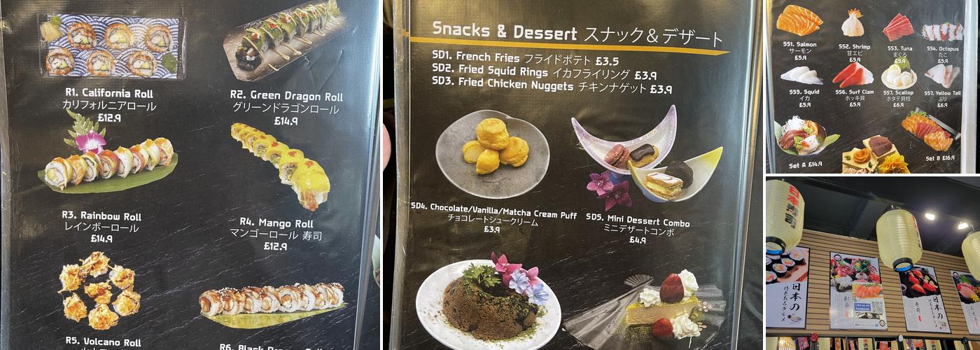 Tokyo Sushi Menu