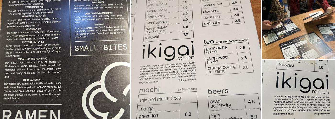 Ikigai Ramen Southbridge Menu