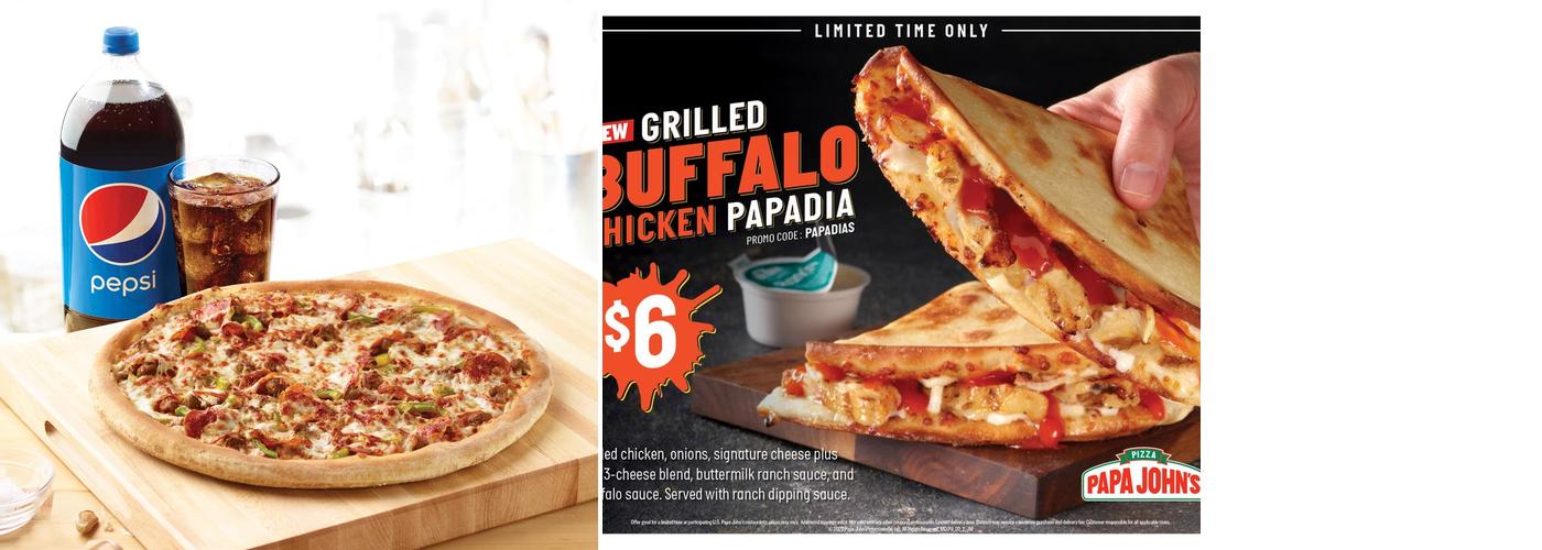 Papa Johns Pizza Menu