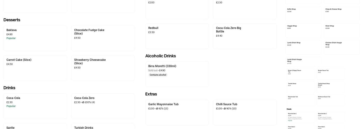 Topkapi Kebab House Menu