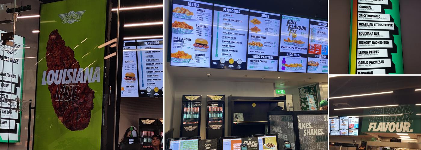 Wingstop Edinburgh St James Quarter Menu