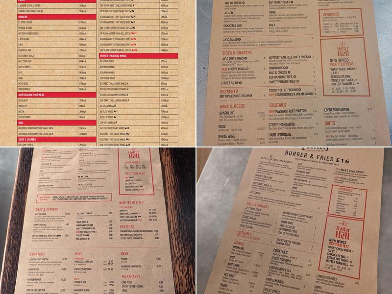 Gordon Ramsay Street Burger - Edinburgh Menu