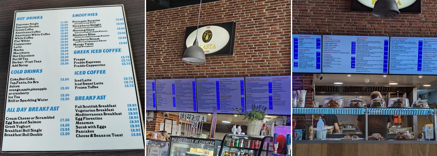 The Blasta Bistro Menu