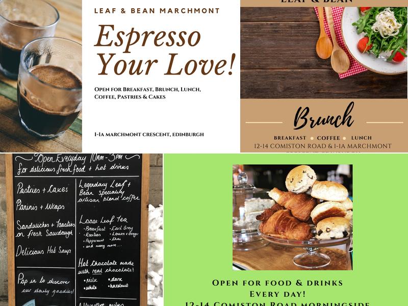 Leaf & Bean Deli Cafe Marchmont Menu