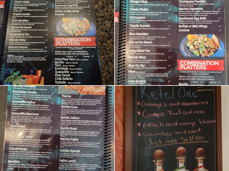 Pacifico Grill and Bar Menu