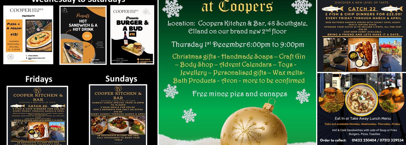 Cooper Kitchen & Bar Ltd Menu