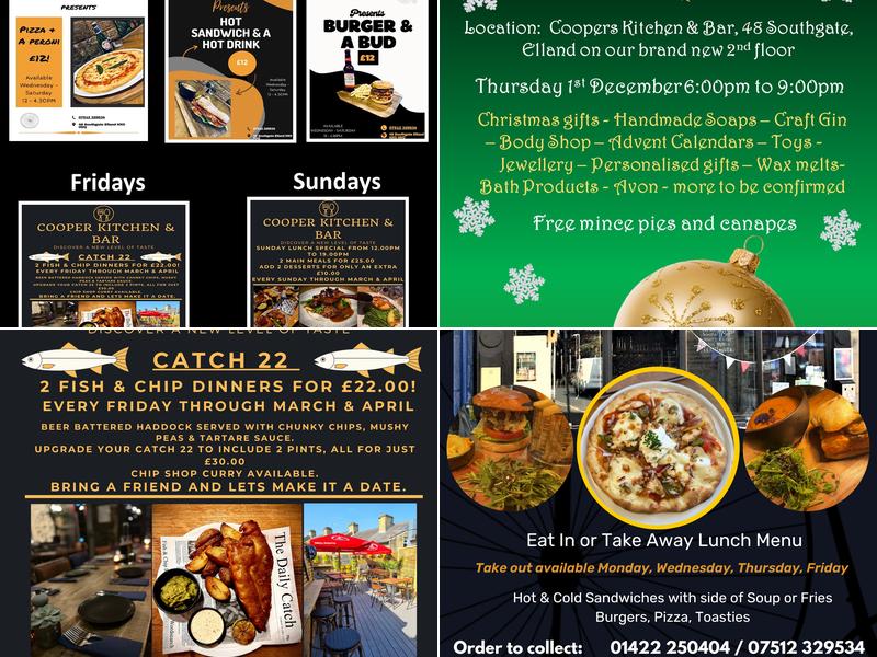 Cooper Kitchen & Bar Ltd Menu