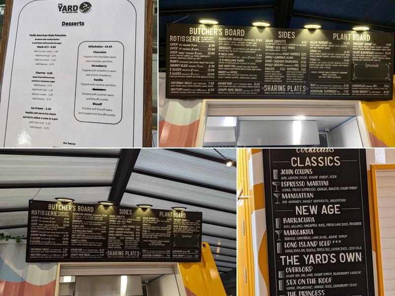 The Yard - by Silver Oak Menu