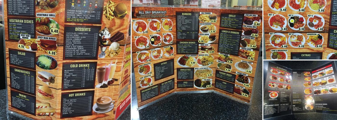Starburgers Menu