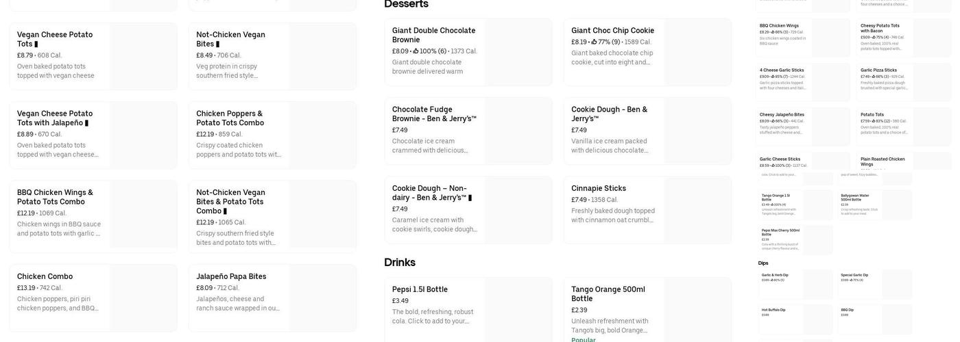 Papa Johns Pizza Menu