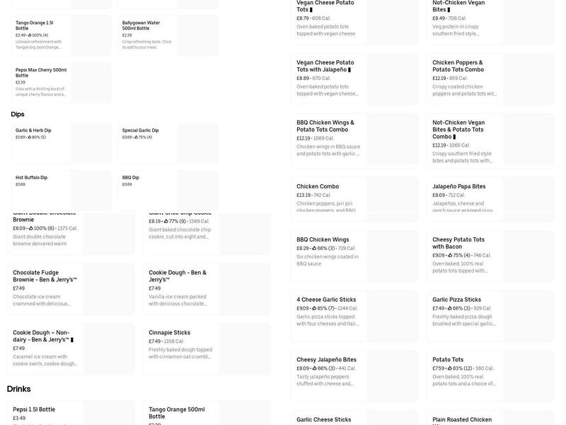 Papa Johns Pizza Menu