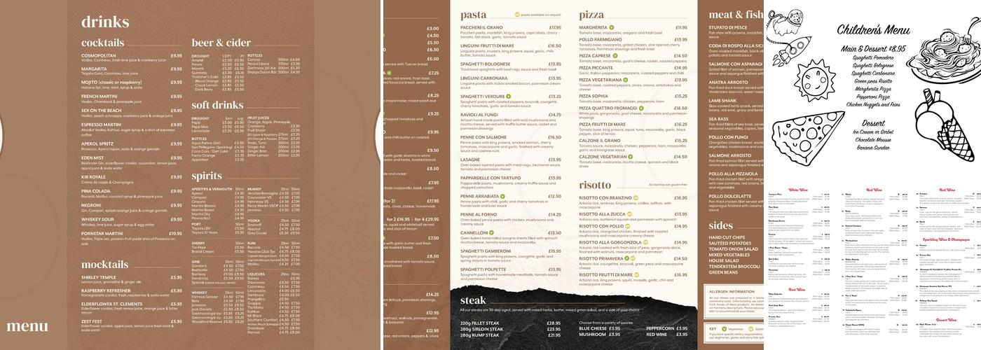 Il Grano Menu