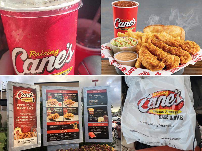 Raising Cane's Chicken Fingers Menu