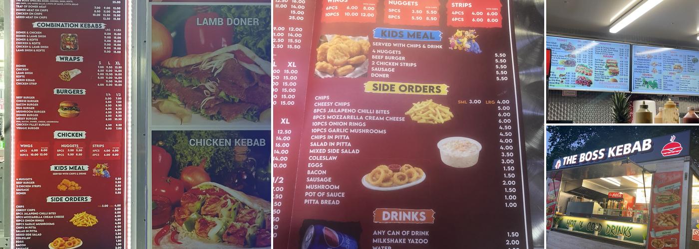 The Boss Cooks - Cafe & Kebab Menu
