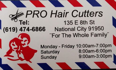 PRO Hair Cutters 135 E 8th St, National City California 91950