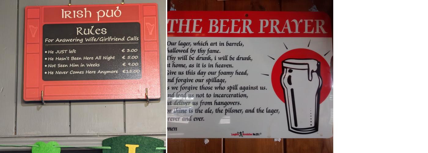 The felsto arms Menu