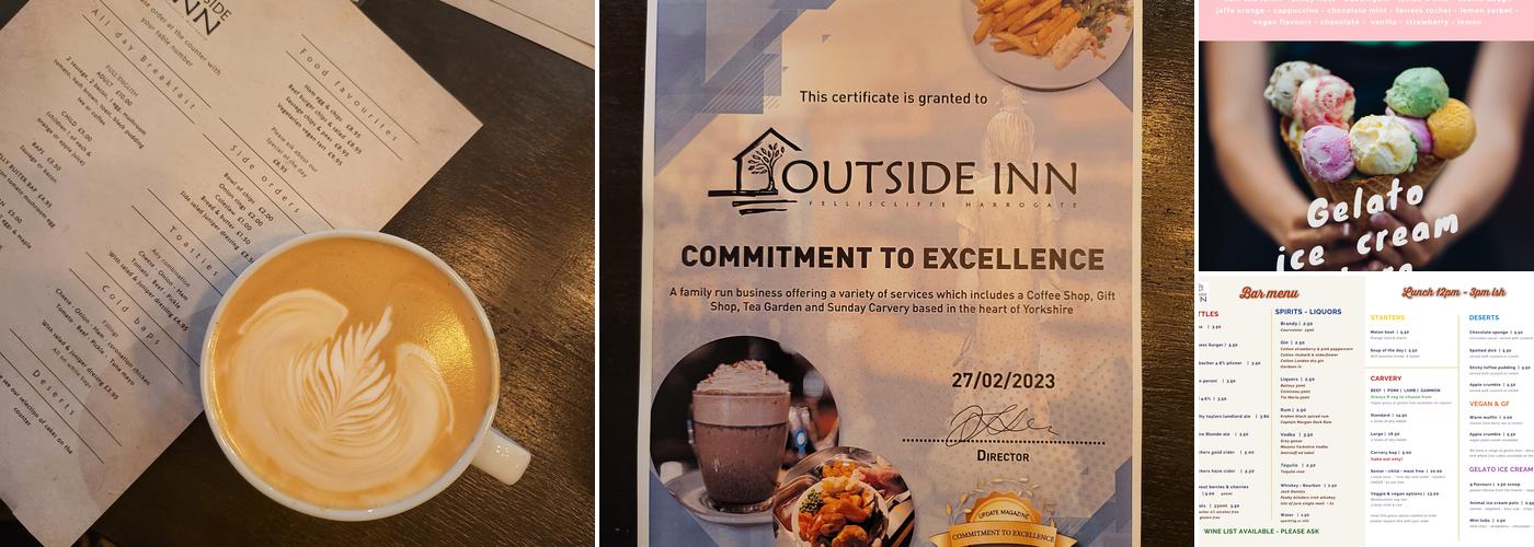 The Outside inn Harrogate Menu