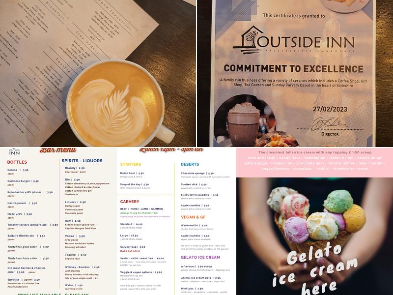 The Outside inn Harrogate Menu