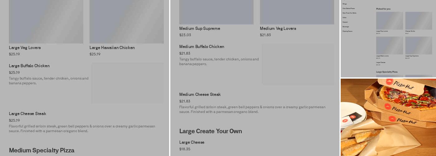 Pizza Hut Menu