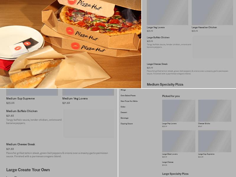 Pizza Hut Menu