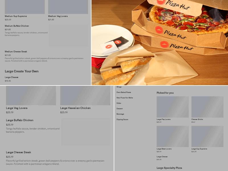 Pizza Hut Menu